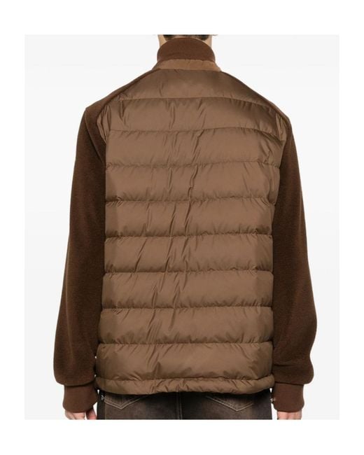 Moncler Brown High-Neck Long-Sleeved Knitwear for men
