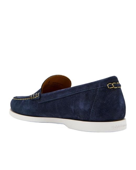 Polo Ralph Lauren Blue Suede Loafers for men