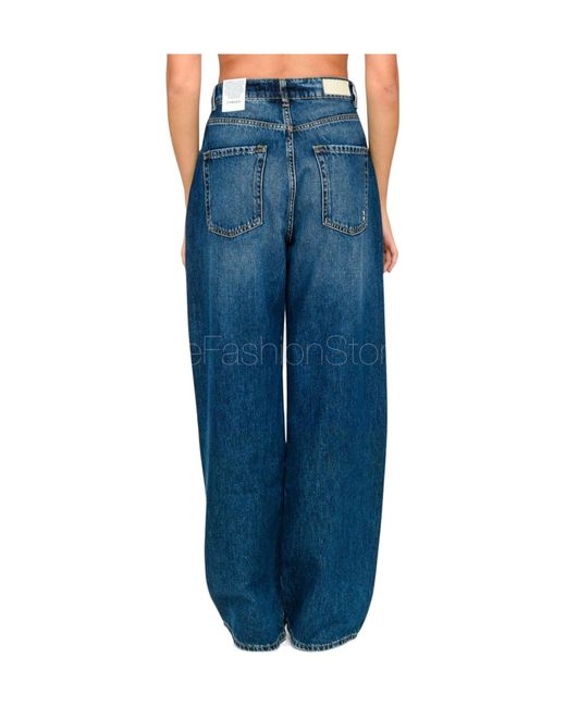 ICON DENIM Blue Poppy Flared Leg Jeans