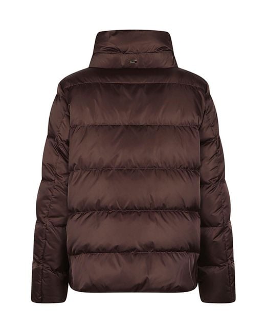 Herno Brown Long-Sleeved Padded Jacket