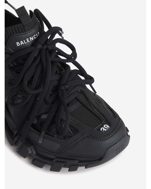 Balenciaga Black Track Lace-Up Sneakers for men