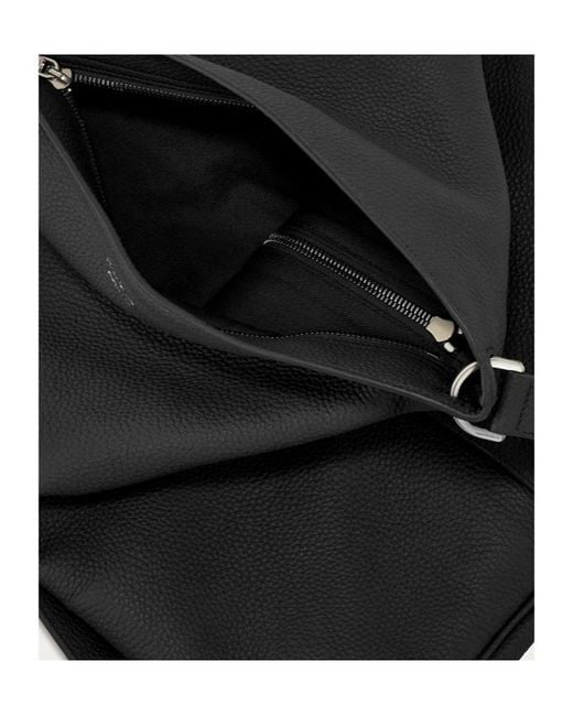Ferragamo Black Medium Hug Buckle Sling Bag for men