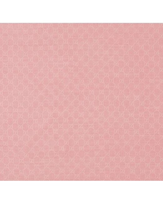 Gucci Pink Gg Jacquard Shawl