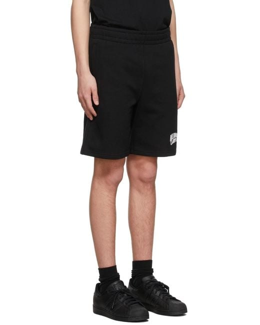 BBCICECREAM Black Logo Patch Track Shorts for men