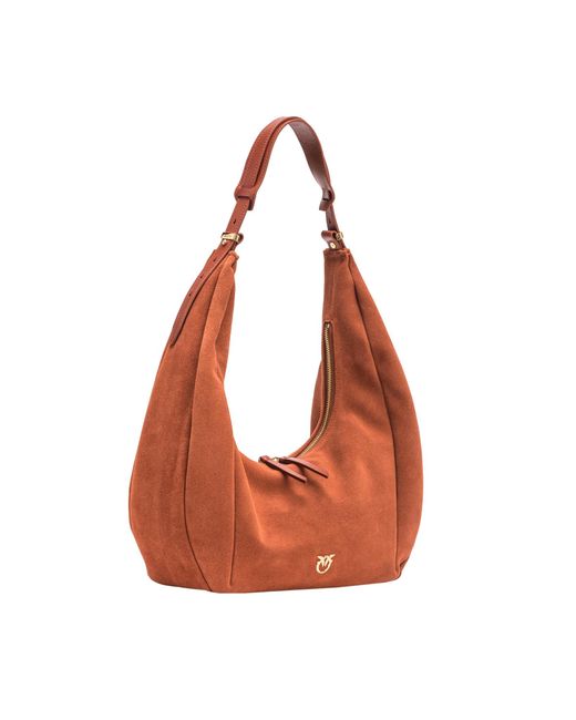 Pinko Orange Top Handle Shoulder Bag
