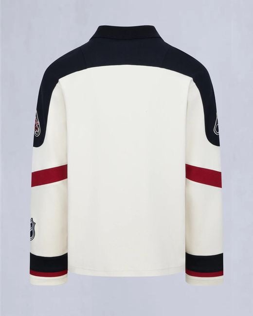Moose Knuckles Blue Long-Sleeved Jersey for men