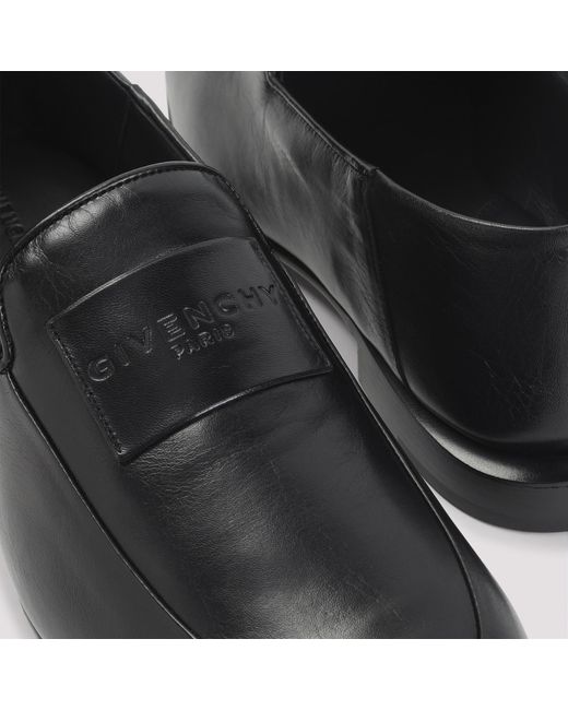 Givenchy Black Logo Label Loafers for men