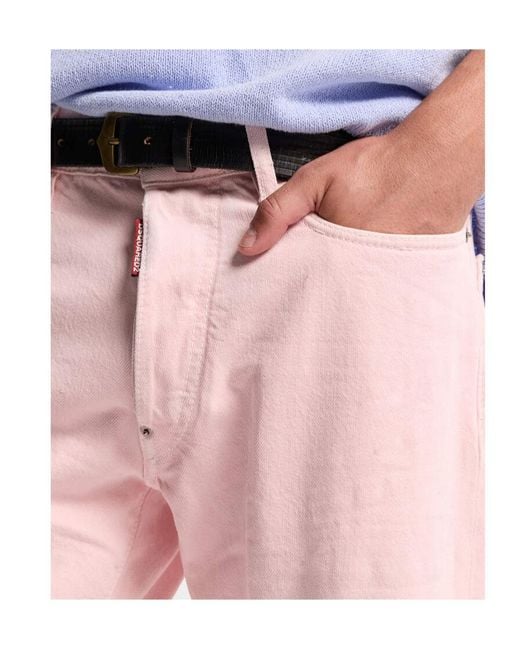 DSquared² Pink Five-Pocket Jeans for men