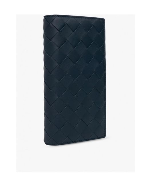 Bottega Veneta Blue Logo Wallet for men