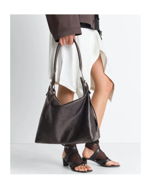Lemaire White D-Ring Hobo Belted Small Bag