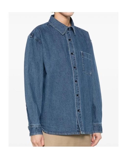 DUNST Blue Long-Sleeved Shirt