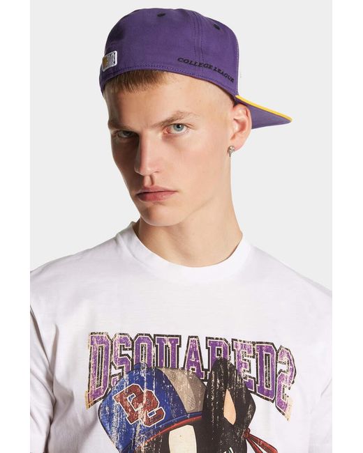 DSquared² Multicolor Basket Baseball Cap for men