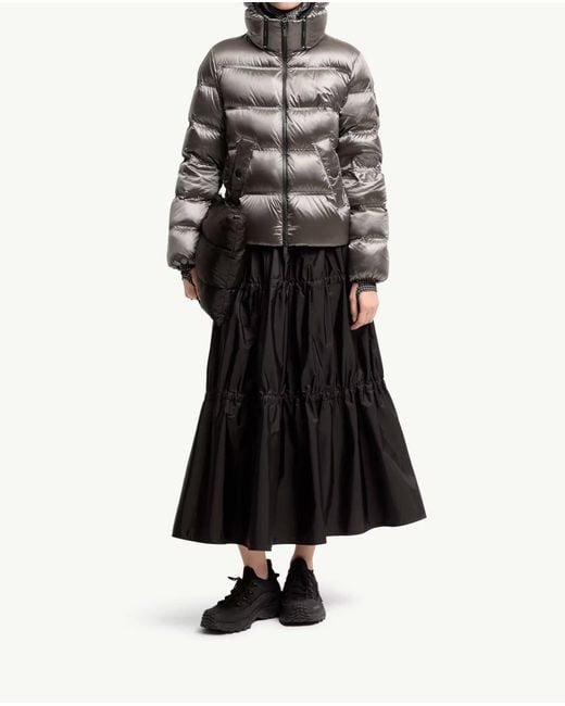 Moncler Gray Sensation Hooded Down Jacket