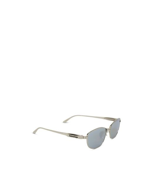 Balenciaga White Eyewear Rectangle Frame Sunglasses for men