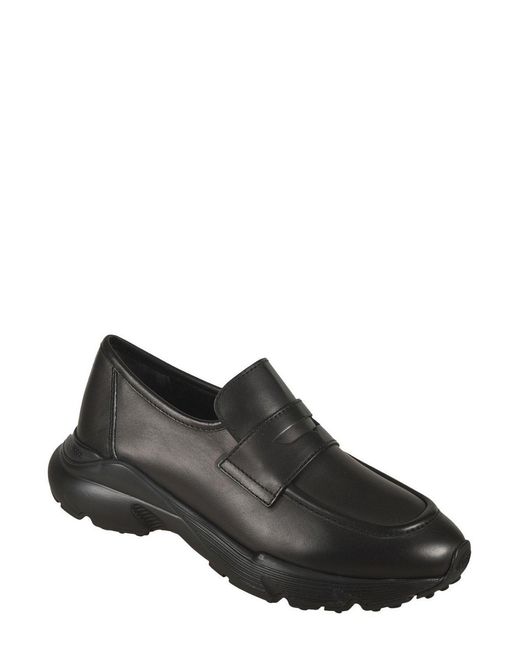 Tod's Black Penny Bar Sporty Loafers