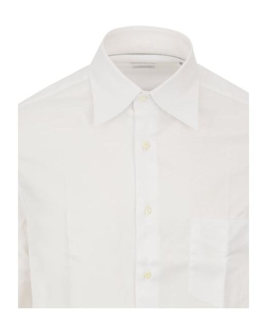 Brunello Cucinelli White Long-Sleeve Shirt for men