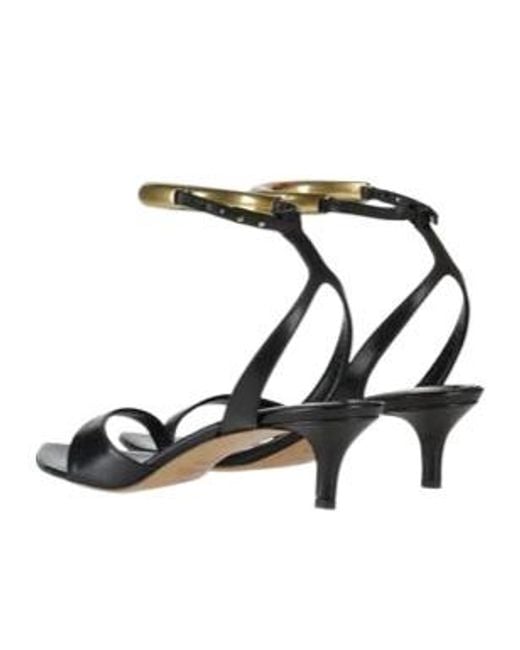 Isabel Marant White Kitten Heel Sandals