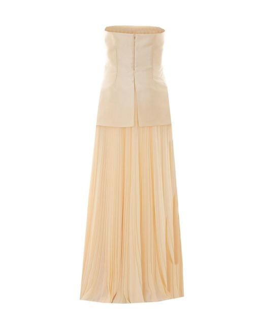 Solace London Natural Claudette Maxi Dress