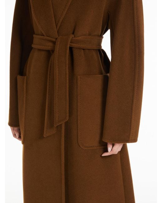 Max Mara Brown Belted Long Coat