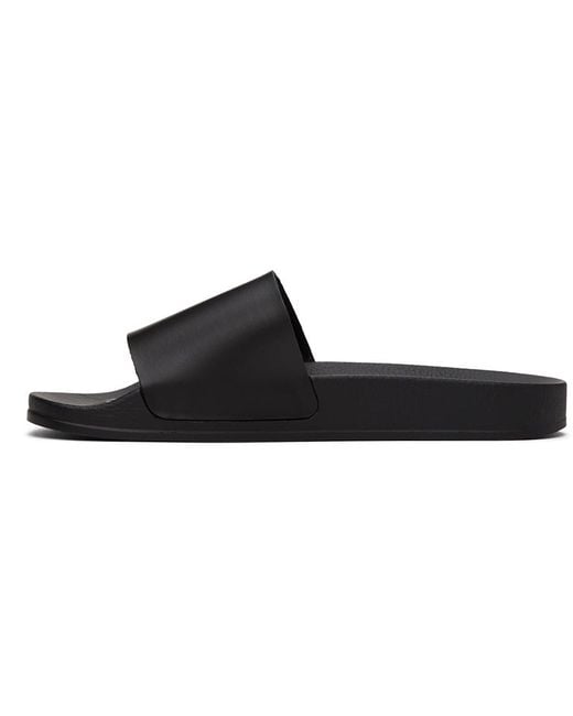 Off-White c/o Virgil Abloh Black Logo Print Pool Slides