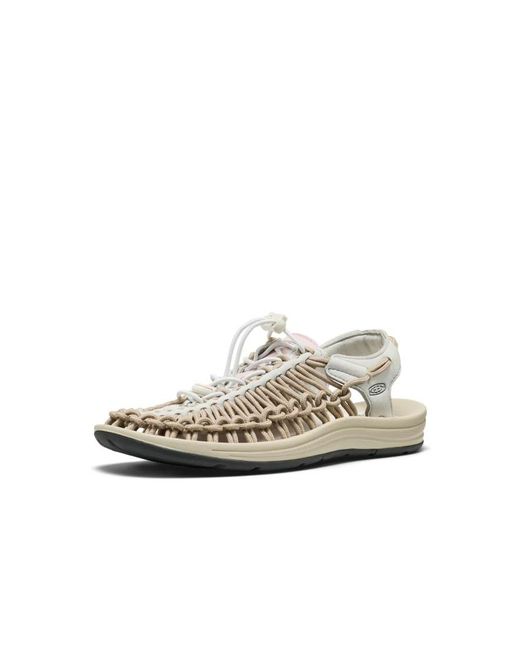 Keen White Woven Strap Sneakers
