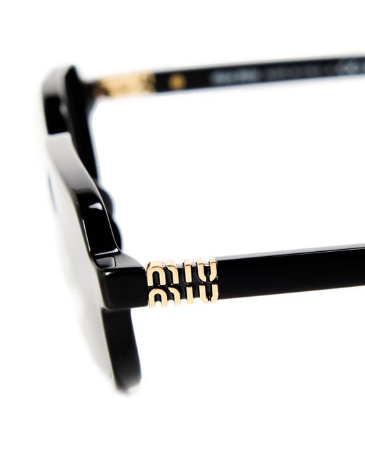 Miu Miu White Rectangle Sunglasses