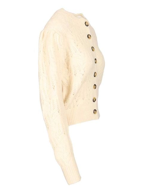 Isabel Marant Natural Marant Etoile Maxine Openwork Cardigan