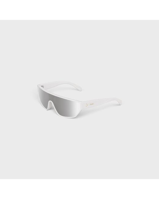 Céline White Frame 32 Sunglasses for men