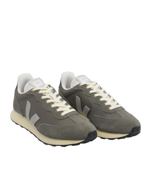 Veja Gray Lace-Up Sneakers for men