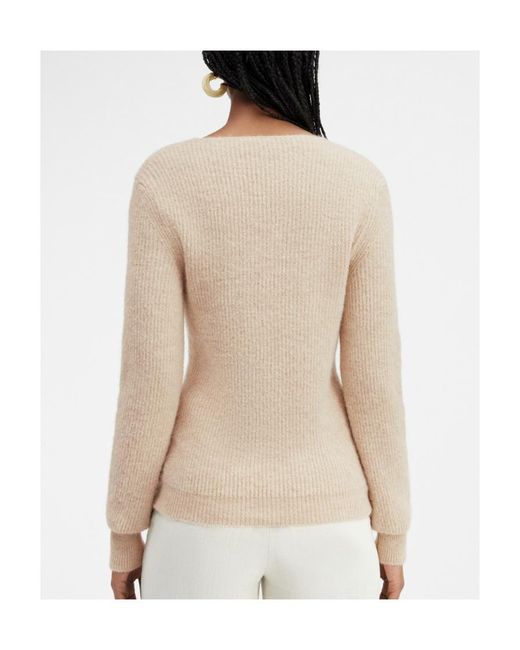 Jacquemus Natural La Pau Cut-Out Long-Sleeved Cardigan
