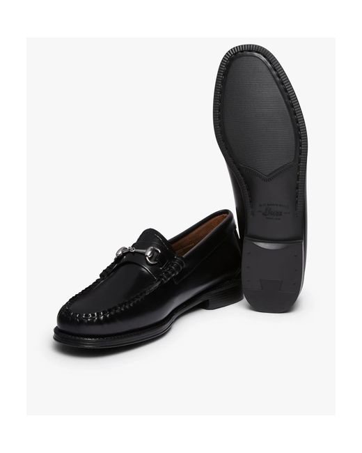 G.H.BASS Black Easy Weejuns Lianna Almond Toe Loafers