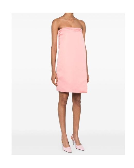 Philosophy Di Lorenzo Serafini Pink Wrap Mini Dress
