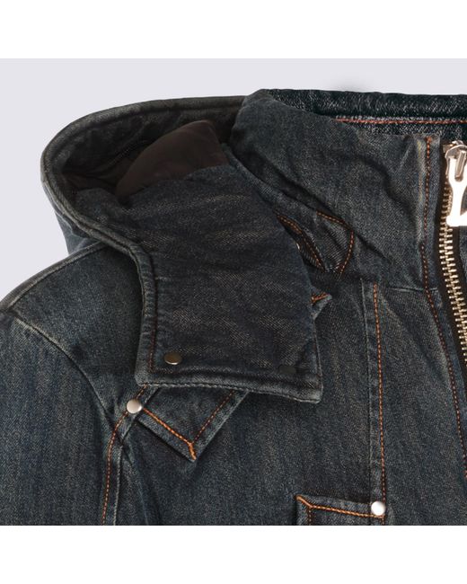 Moose Knuckles Gray Zipped Hooded Jacket for men