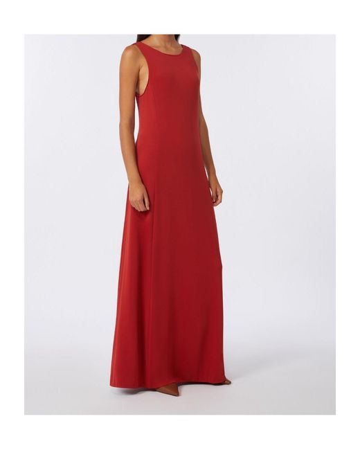 Max Mara Red Sleeveless Dress
