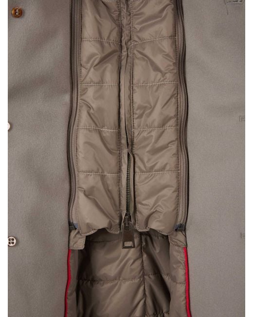 KIRED Gray Removable Hood Padded Coat for men
