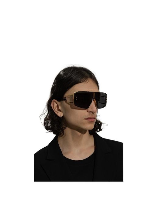 Balmain Gray Eyewear Oversized-Frame Sunglasses for men