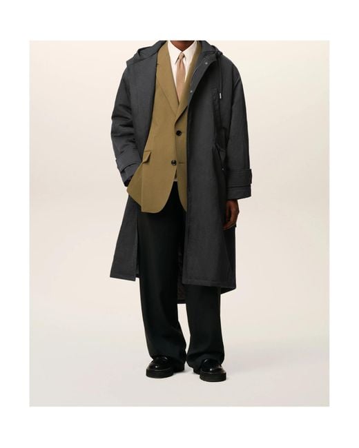 AMI Black Ami Alexandre Mattiussi Hooded Padded Parka for men