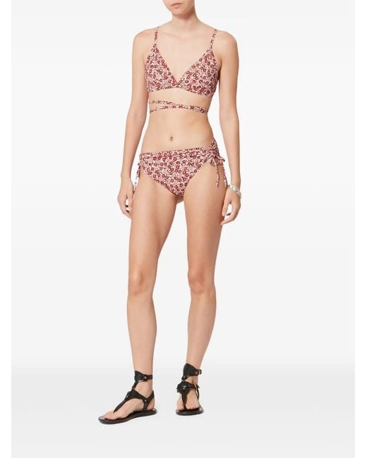 Isabel Marant Red Solange Bikini Top
