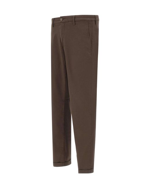 Re-hash Brown Mucha Slim-Fit Chinos for men