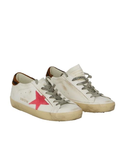 Golden Goose Deluxe Brand Pink Superstar Lace-Up Sneakers
