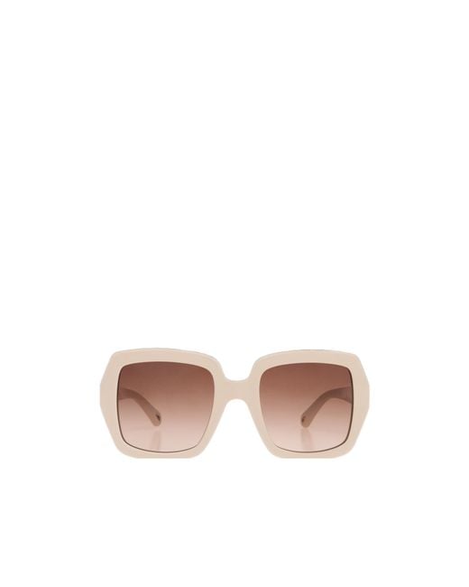 Chloé Pink Chloé Eyewear Square Frame Sunglasses