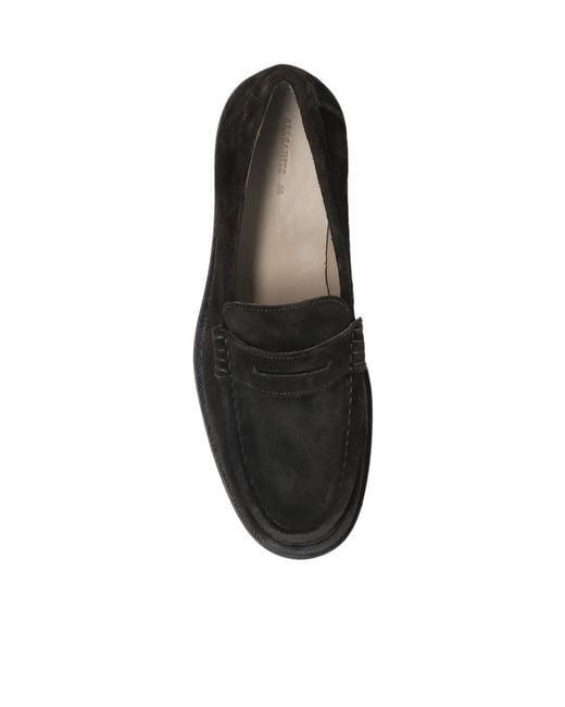 AllSaints Black Bloom Penny Loafers