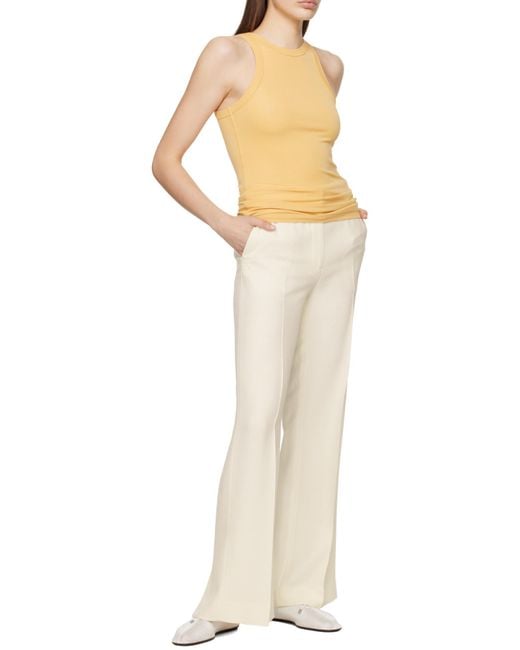 Totême Yellow Totême Fluid Sleeveless Tank Top