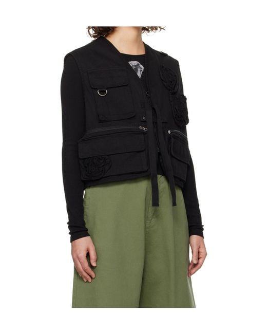 OPEN YY Green Applique Work Vest