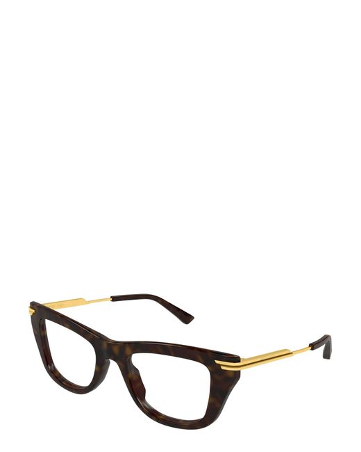 Bottega Veneta Black Eyewear Bv1370O Rectangular Glasses for men