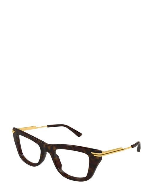 Bottega Veneta Black Eyewear Cat-Eye Frame Glasses for men