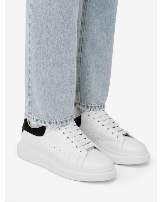 McQueen White Oversized Lace-Up Sneakers for men