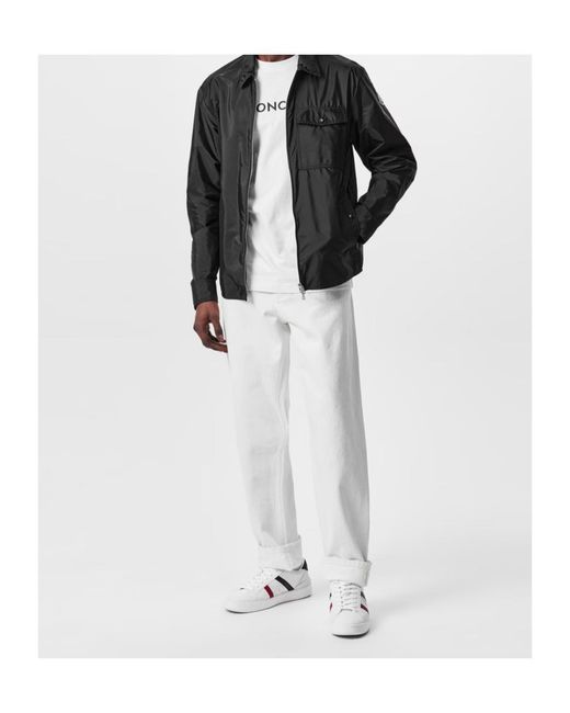 Moncler Gray Long Sleeve Shirt Style Casual Jacket for men