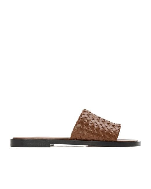 Bottega Veneta Brown Bv Elio Pool Sliders for men