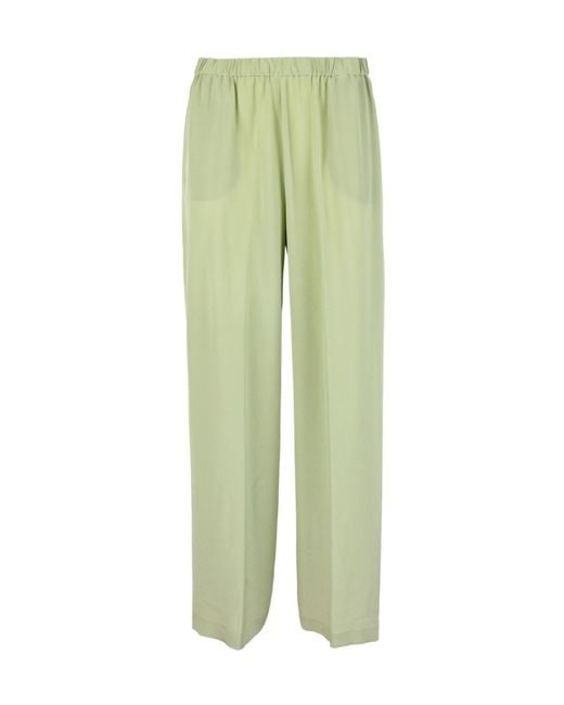 Aspesi Green Elastic Waist Casual Pants